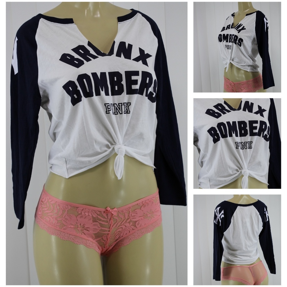 VICTORIA'S SECRET PINK GRAPHIC LONG SLEEVE SHIRT